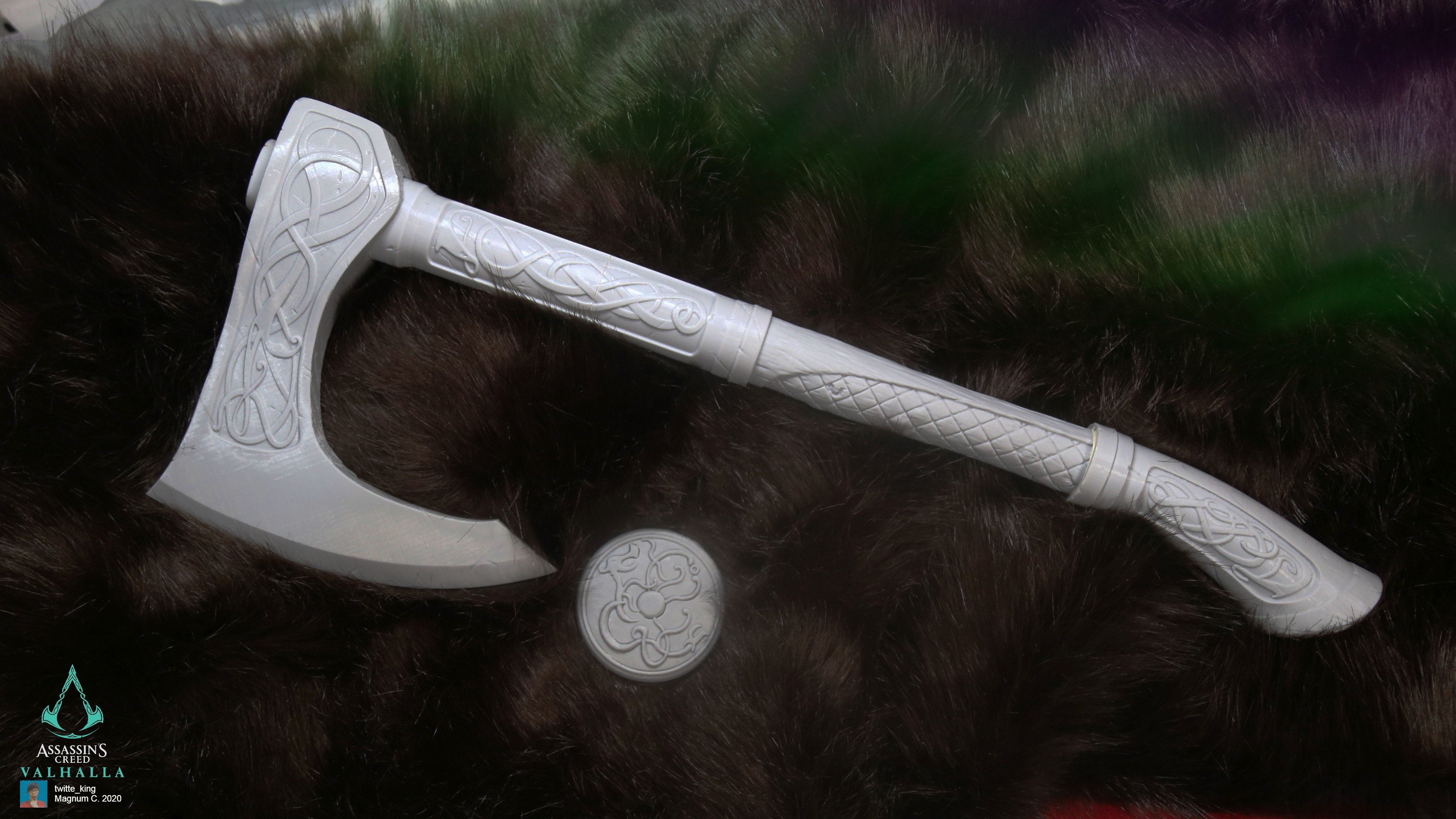OBJ file Viking Axe 01 Assassin's Creed Valhalla・3D printing design to